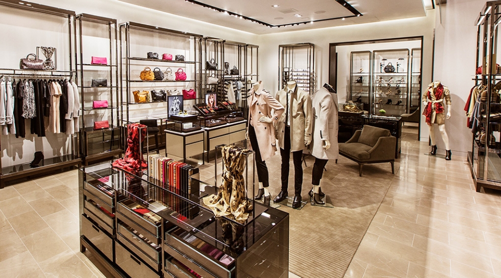 showroom của burberry