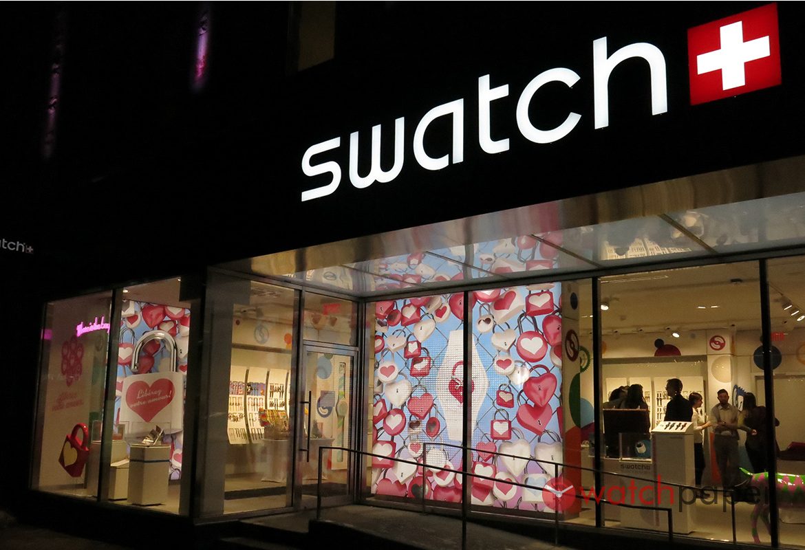 trung tâm đồng hồ swatch ở montreal