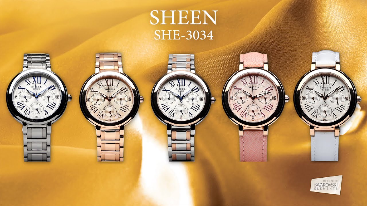 Đồng hồ Casio Sheen SHE-3806GL-2AUDR chính hãng