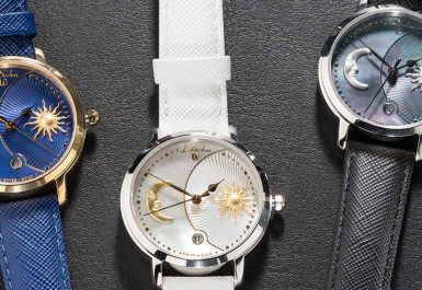 Đồng hồ dây da mặt tròn L'Duchen