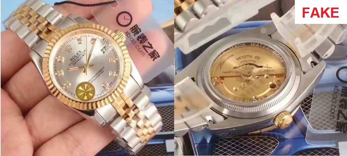 Đồng hồ fake và bộ máy thiết kế
