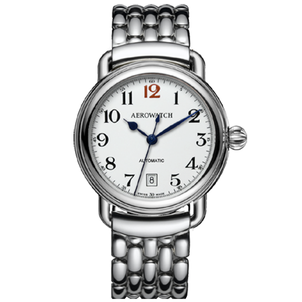 Đồng hồ nam dây thép hiệu Aerowatch