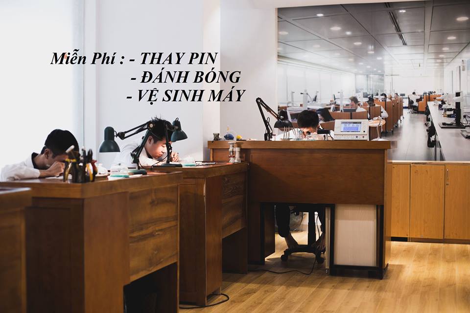 dịch vụ thay pin, đánh bóng và vệ sinh đồng hồ miễn phí
