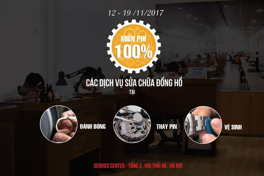 miễn phí 100% dịch vụ