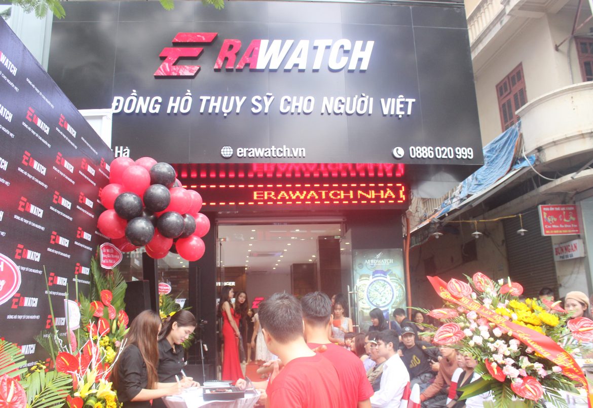 Cửa hàng đồng hồ chính hàng Thụy Sỹ Erawatch tại số 100 Thái Hà