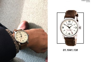 đồng hồ dây da wenger 01.1041.138-1