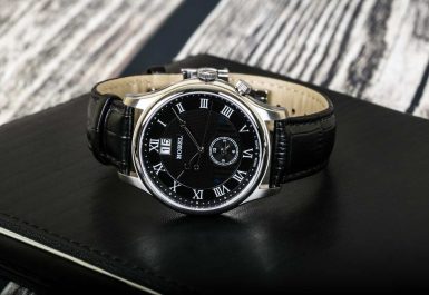 Đồng hồ nobel dây da đen