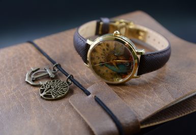 đồng hồ dây da nữ l'duchen