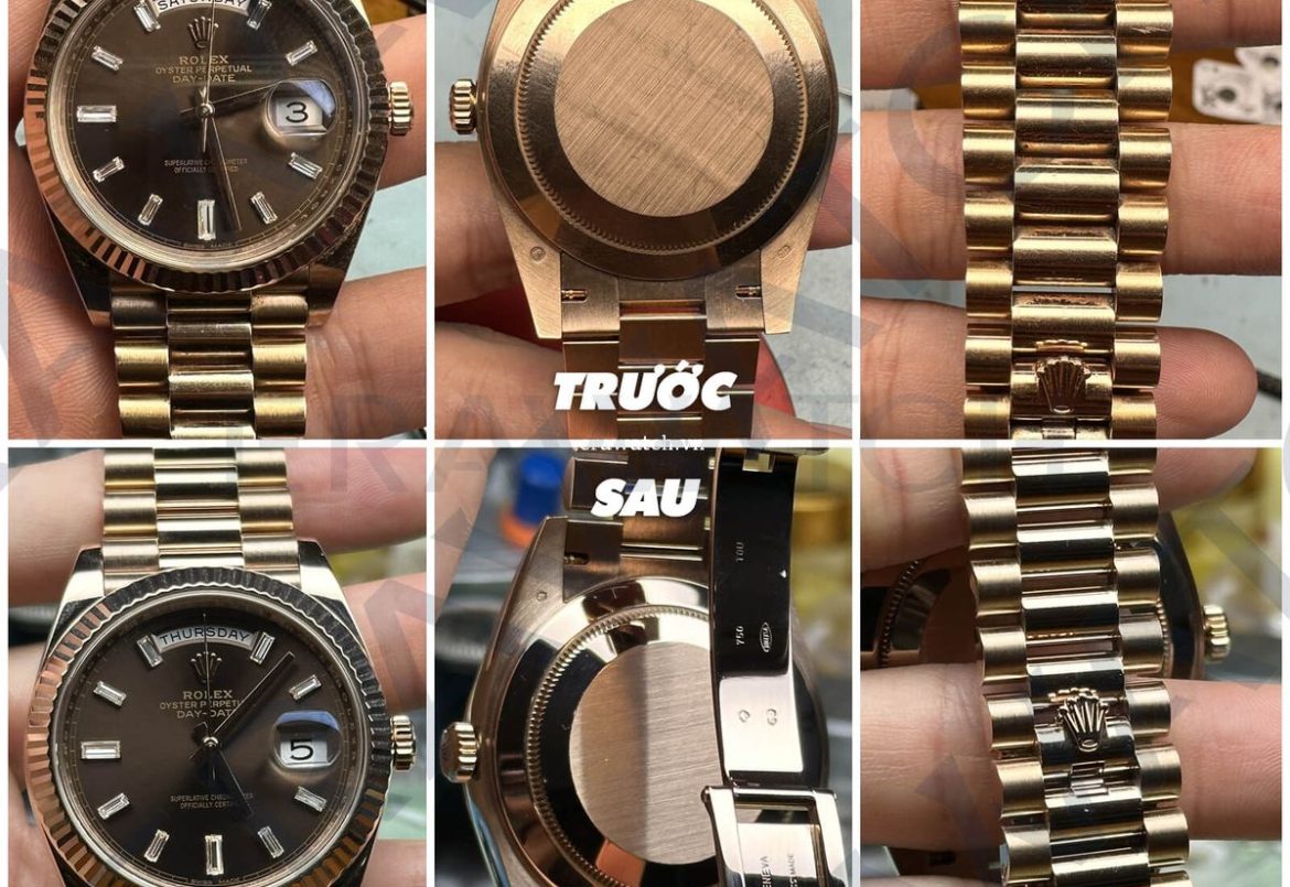Dịch vụ đánh bóng đồng hồ rolex như mới